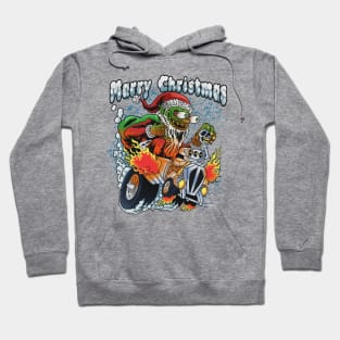 Marry Christmas santa monster fink Hoodie